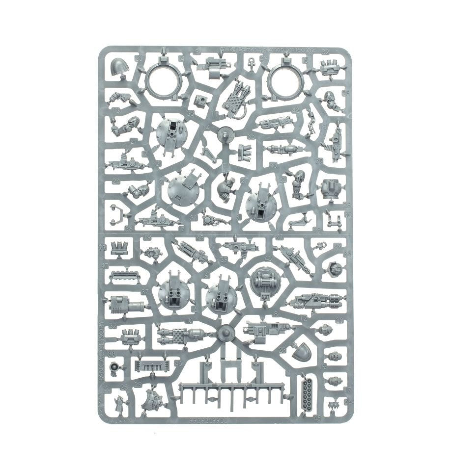 Kratos Heavy Assault Tank unpainted plastic sprue, frame 5 of 6
