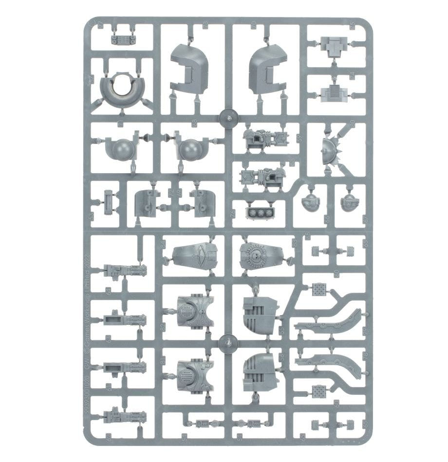 Leviathan Siege Dreadnought unpainted plastic sprue, frame 4 of 4