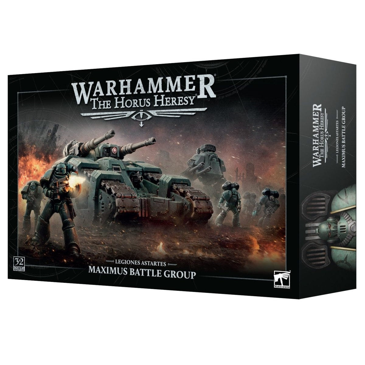 Warhammer The Horus Heresy Maximus Battle Group box on a white background