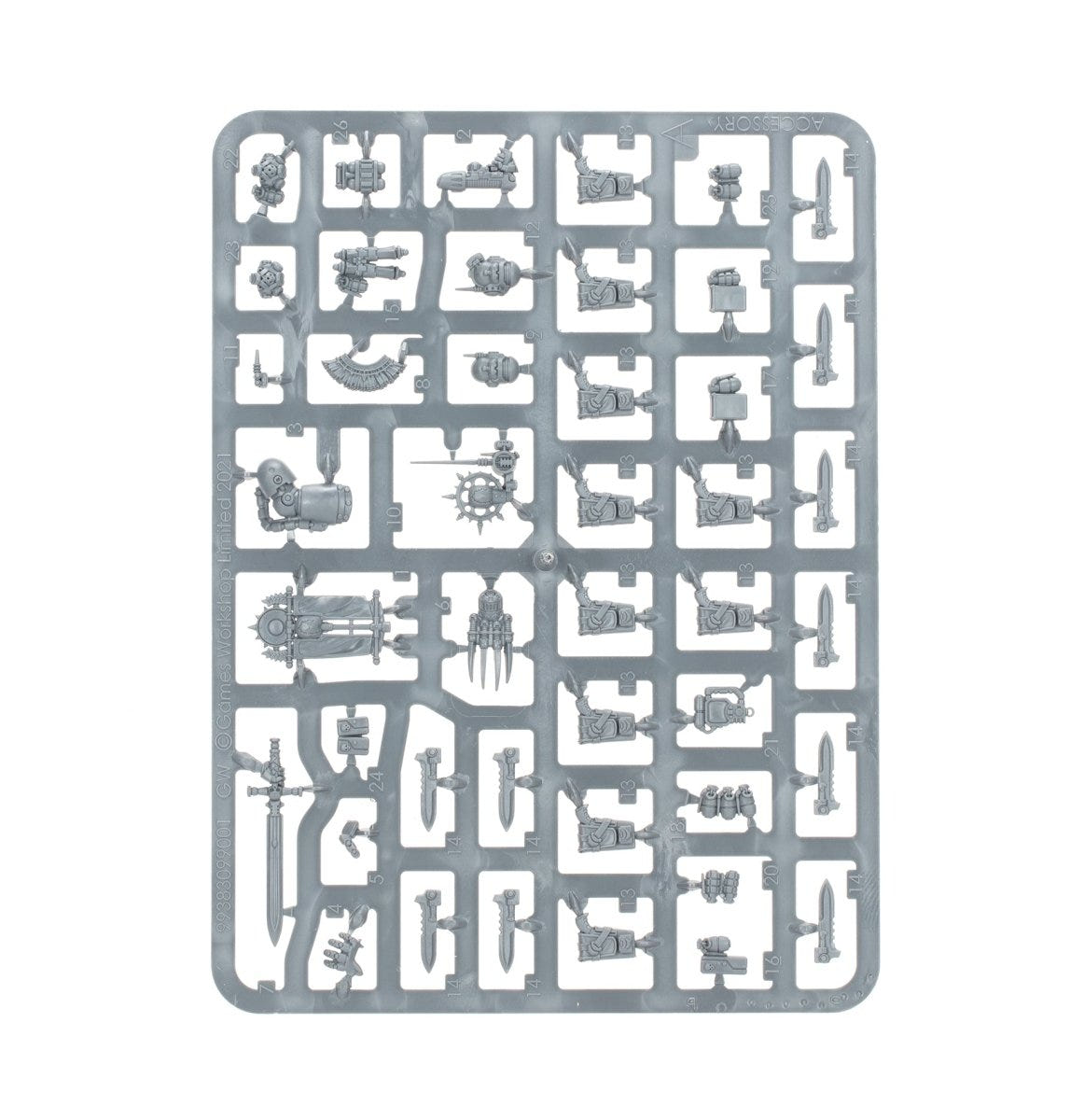 Legiones Astartes MKIII Tactical Squad unpainted plastic sprue, frame 1 of 2