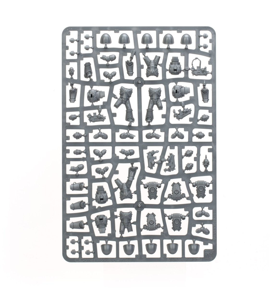 Legiones Astartes MkIV Tactical Squad unpainted plastic sprue with armour, frame 2 of 2