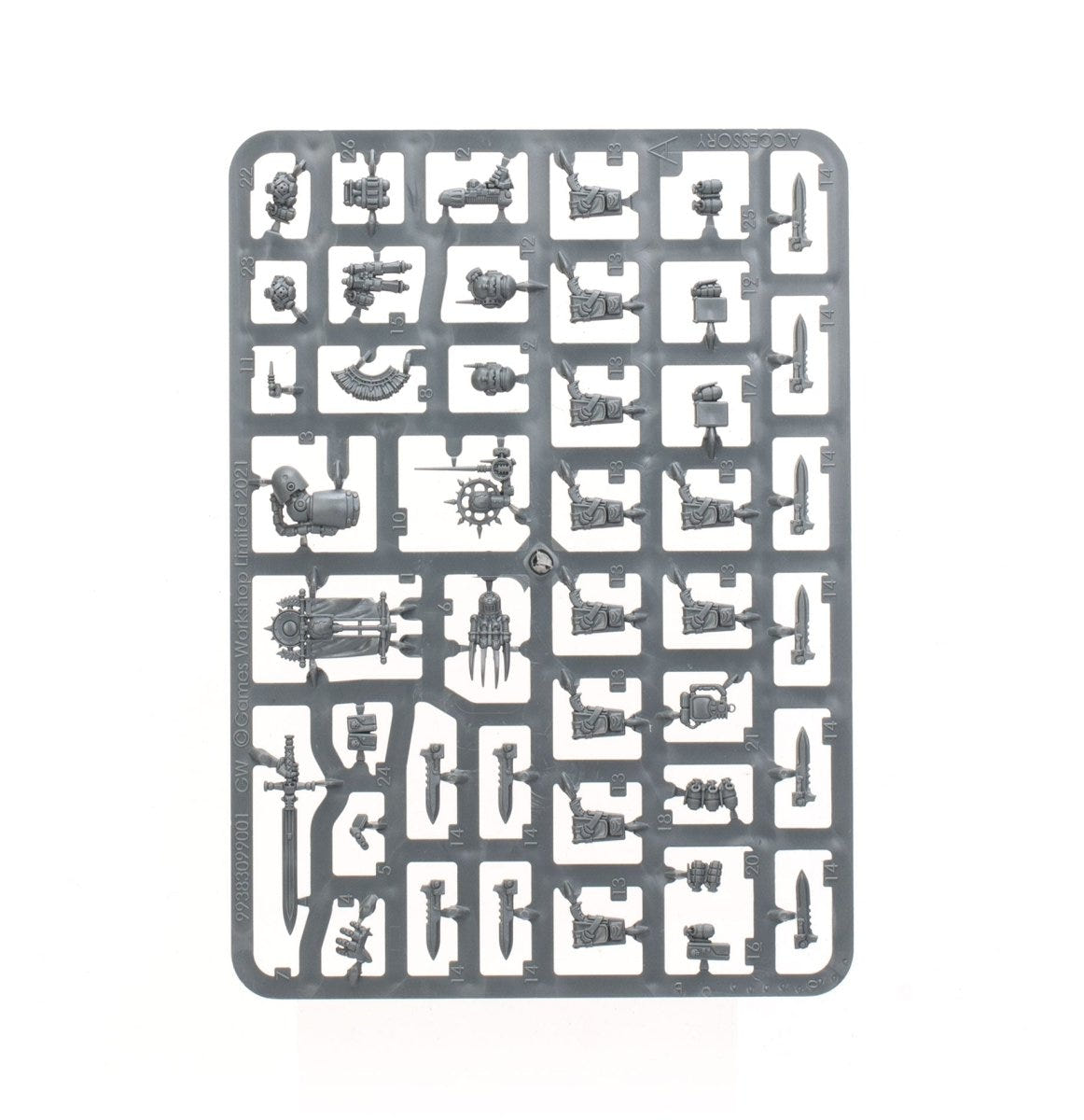 Legiones Astartes MkIV Tactical Squad unpainted plastic sprue with weapons, frame 1 of 2
