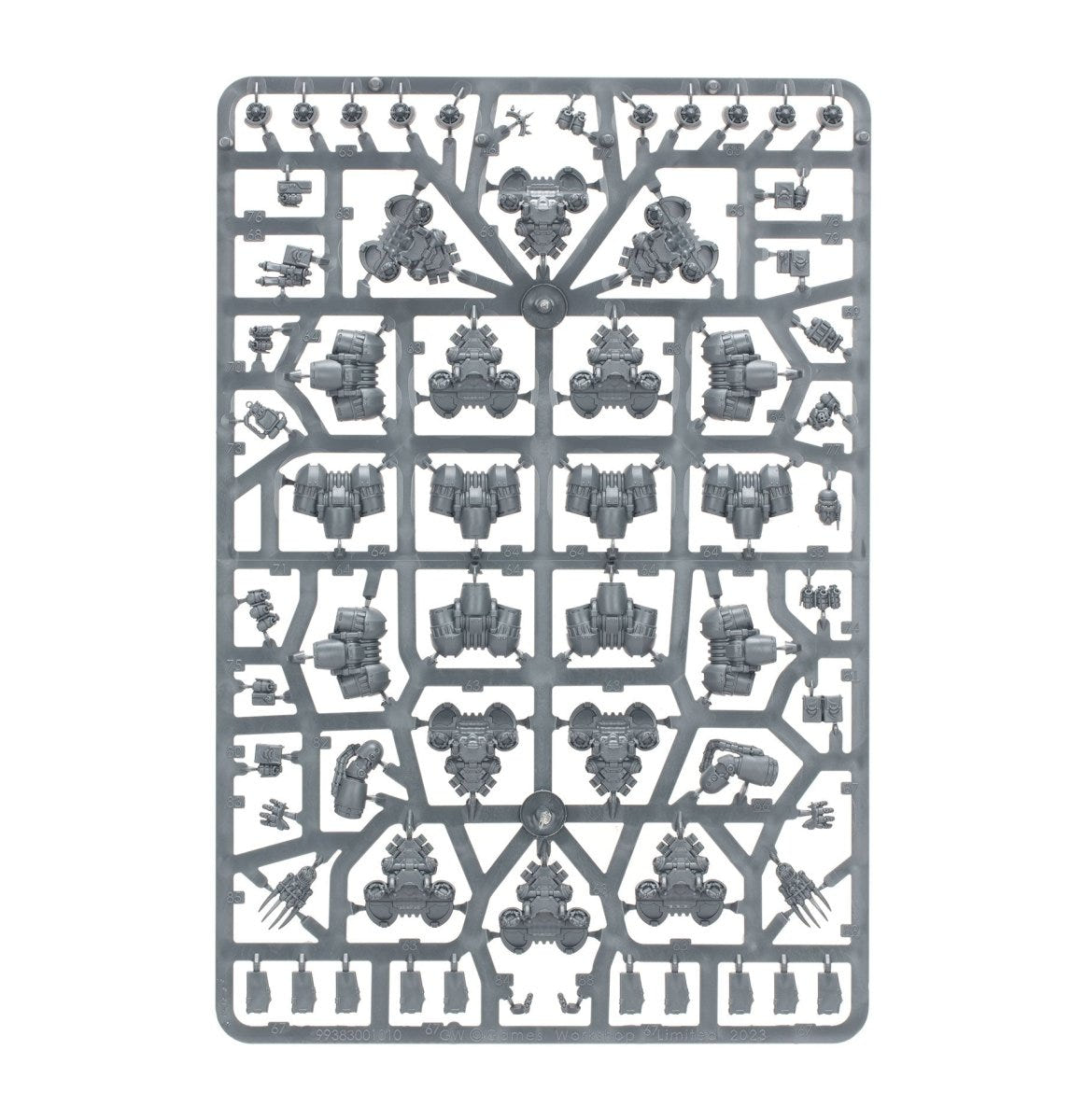 Legiones Astartes MKVI Assault Squad unpainted plastic sprue, frame 2 of 2