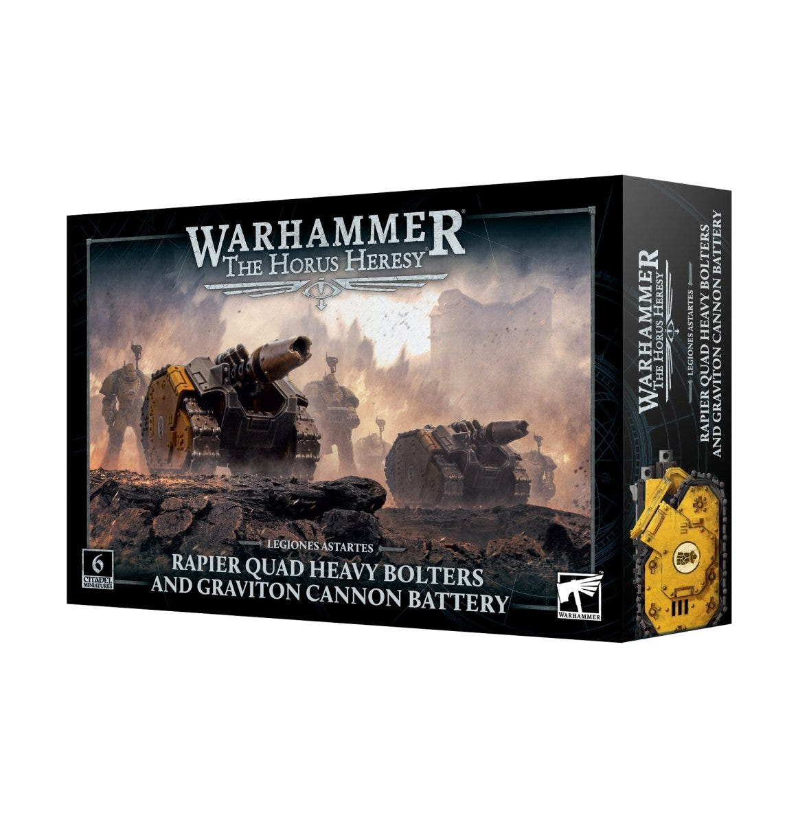 Games Workshop Horus Heresy Rapier Quad Heavy Bolters and Graviton Cannon Battery box front