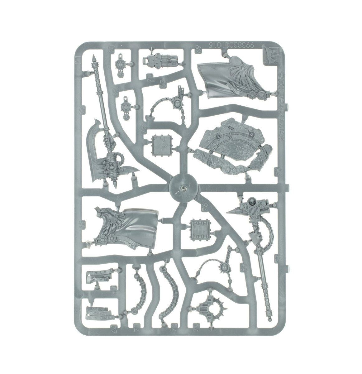 Legiones Astartes Saturnine Praetor unpainted plastic sprue, frame 1 of 2