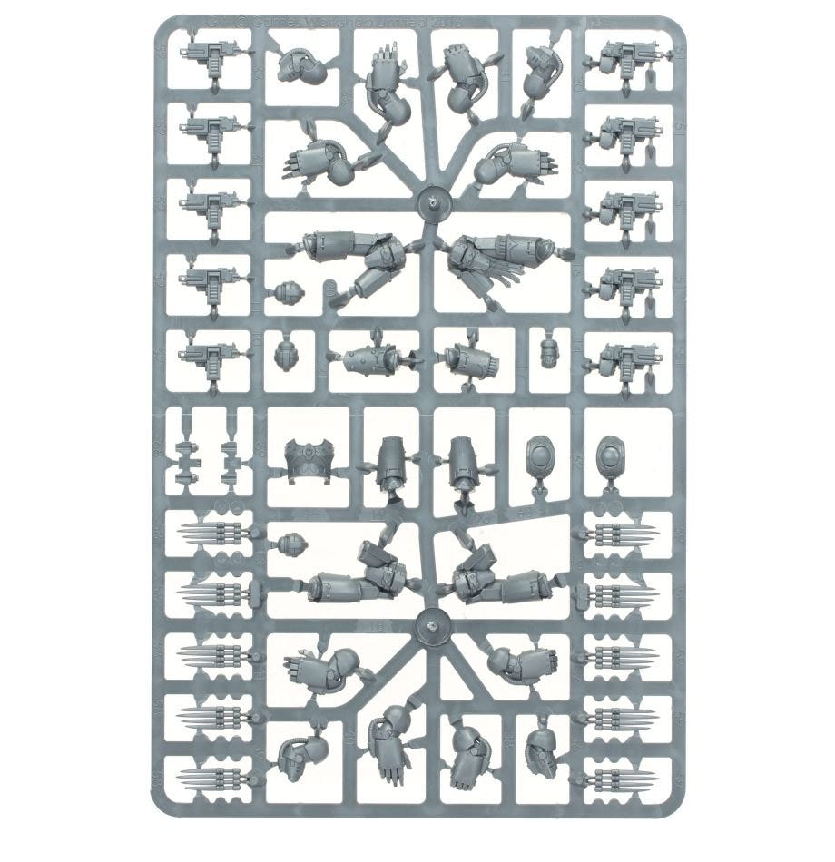 Legiones Astartes Tartaros Terminator Squad unpainted plastic sprue, frame 2 of 2