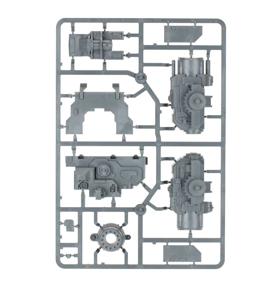 Typhon Heavy Siege Tank unpainted plastic sprue, frame 7 of 7