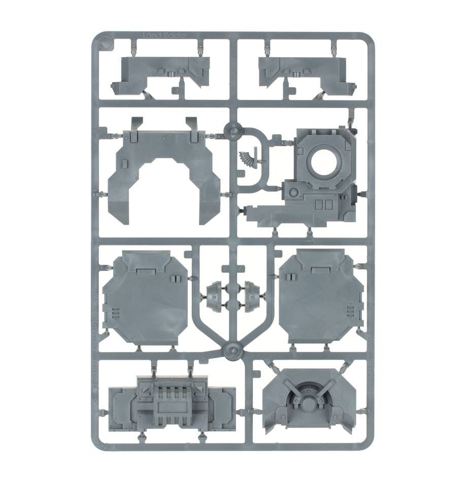 Typhon Heavy Siege Tank unpainted plastic sprue, frame 6 of 7