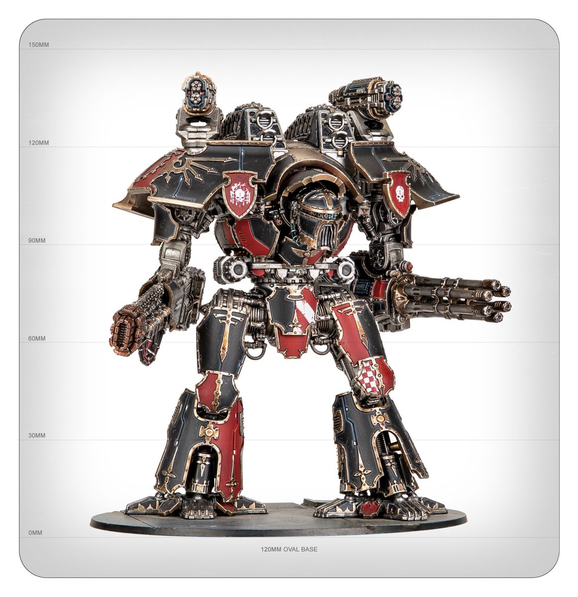 Legions Imperialis: Titan Legions Warlord Titan with Volkite Destructor and Macro-Gatling Blaster - Loaded Dice