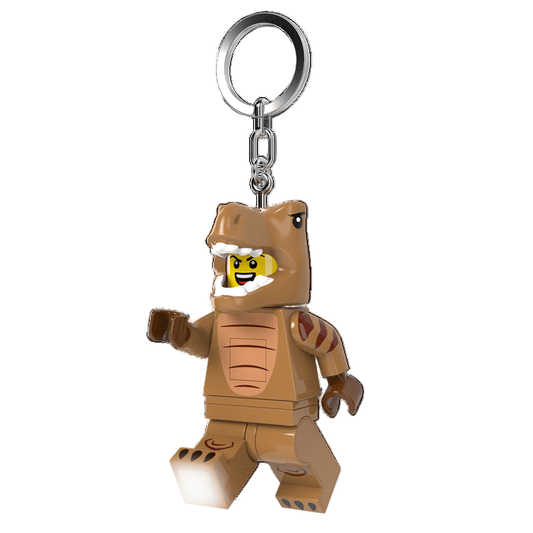 LEGO Minifigures Light-Up Dinosaur Keychain - T-Rex Costume - Loaded Dice