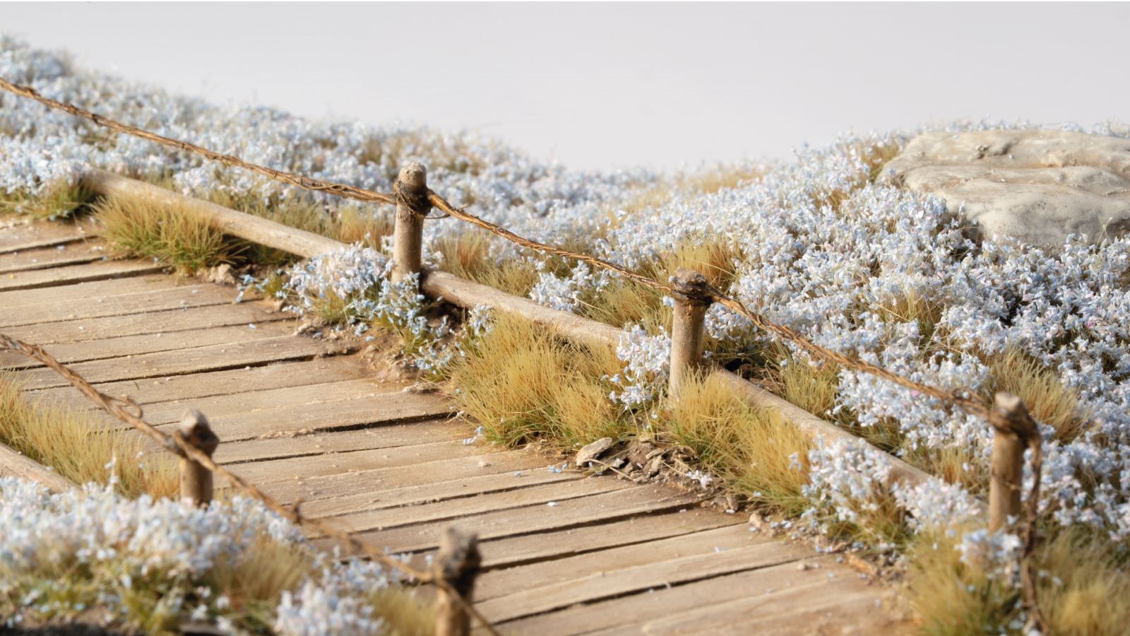 Gamers Grass - Light Blue Lilac Flowers - Loaded Dice