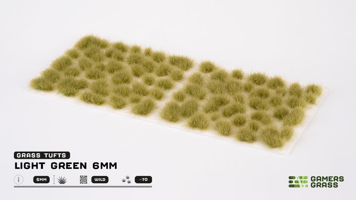 Gamers Grass Light Green 6mm Tufts (Small) - Loaded Dice