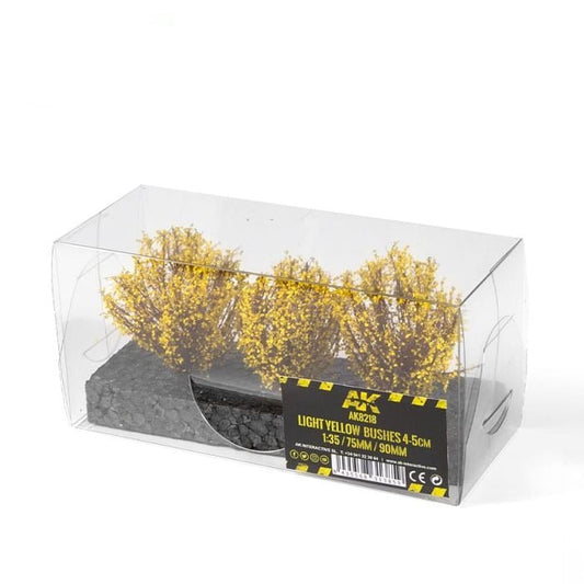 AK Interactive LIGHT YELLOW BUSHES 4-6cm -1:35 / 75 Mm / 90 Mm diorama and scenery product