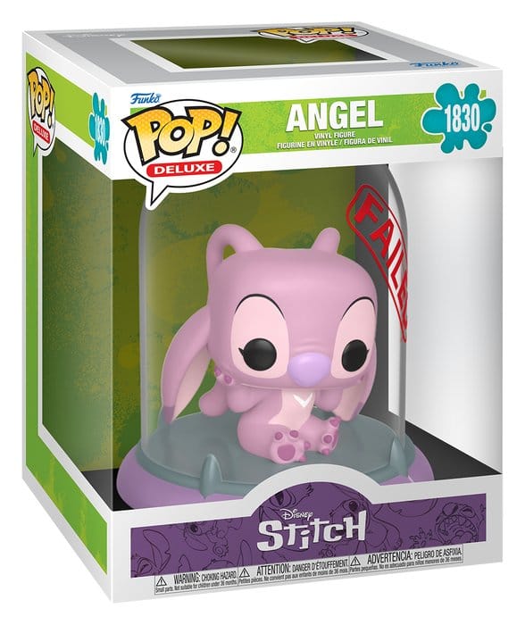 Disney Stitch Funko Pop! Deluxe Angel 1830 experiment figure in its window box