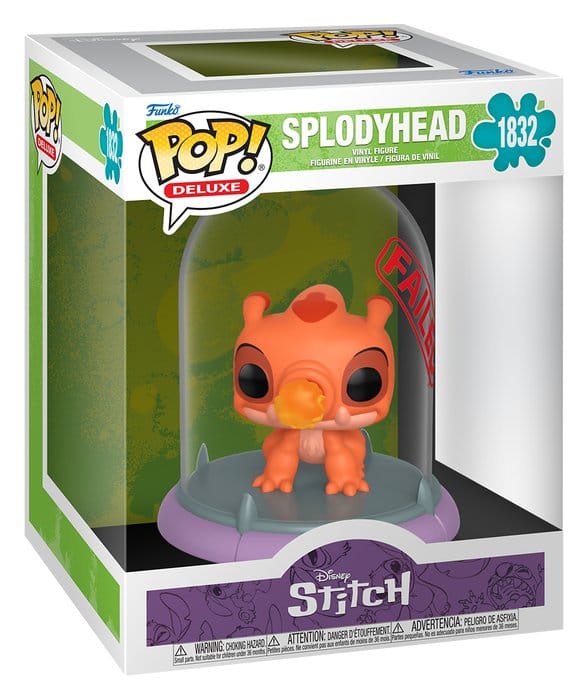 Disney Stitch Funko Pop! Deluxe Splodyhead 1832 experiment figure in its window box