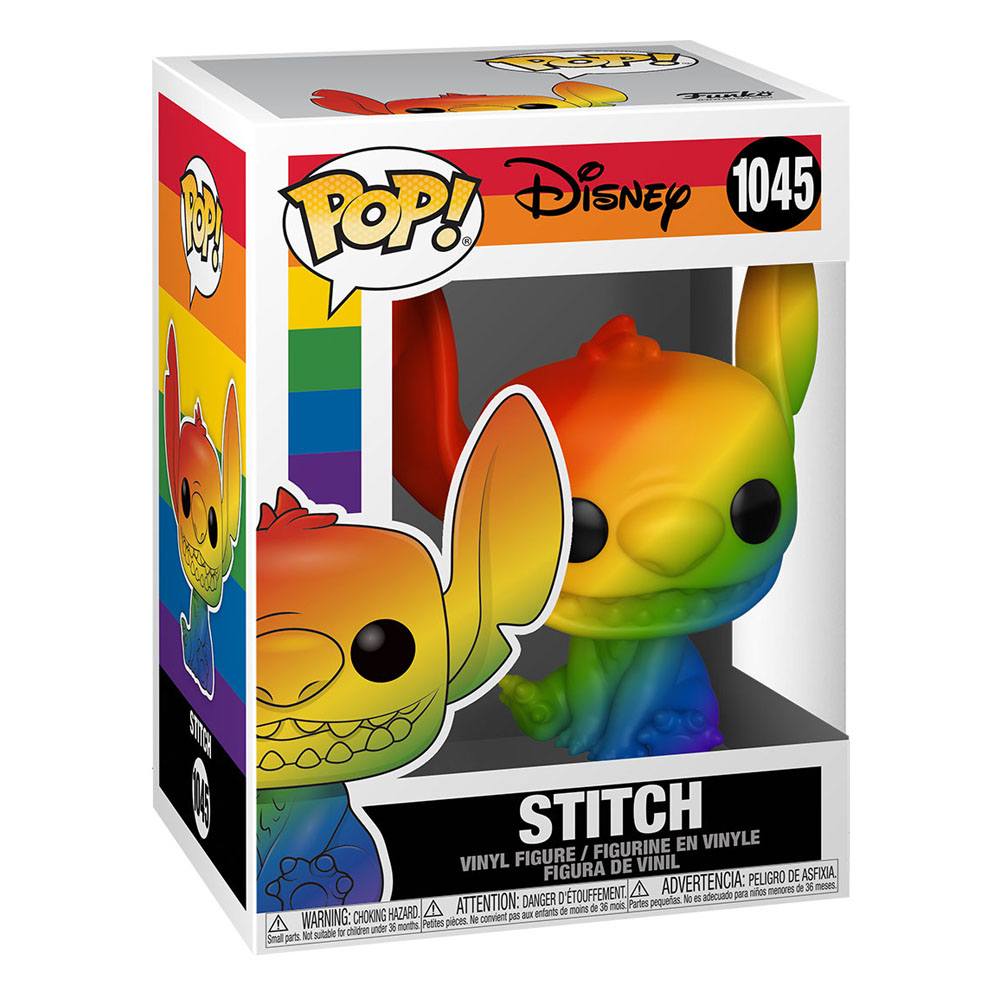 Funko POP! Disney Pride Stitch rainbow vinyl figure in window box, number 1045