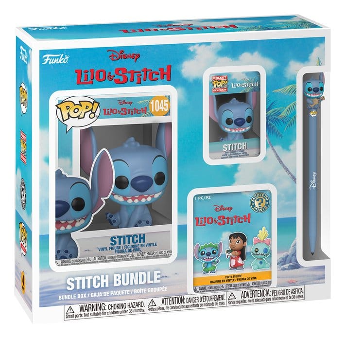 Funko Lilo & Stitch bundle box with Stitch POP! vinyl figure, keychain, Mystery Mini and pen