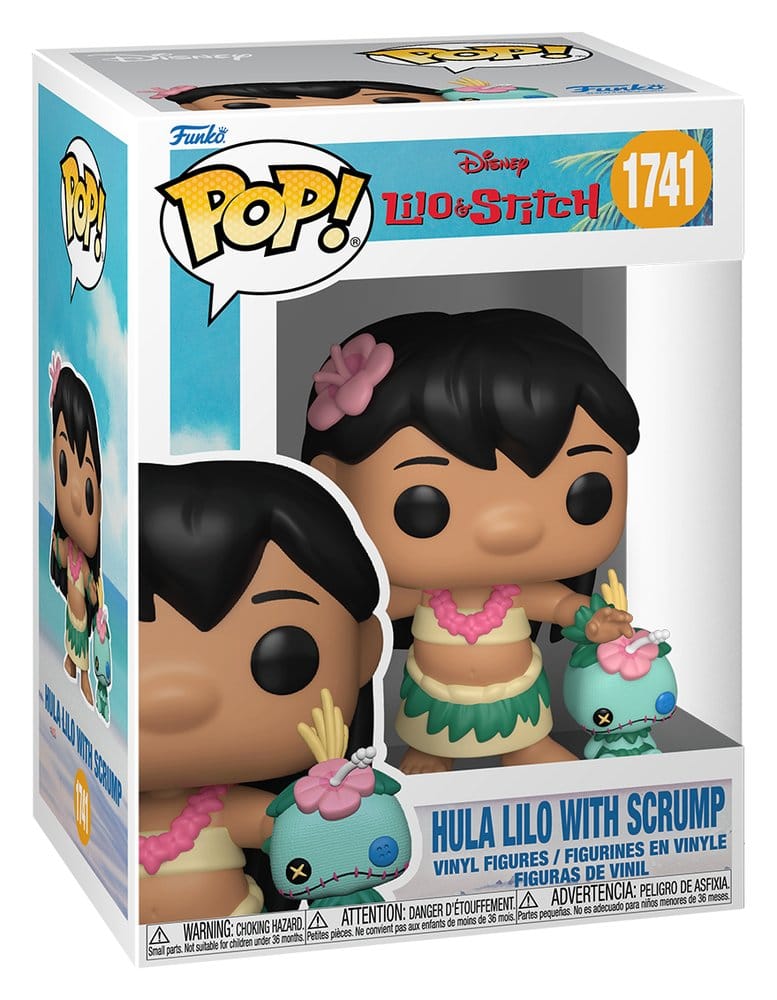 Hula Lilo with Scrump Funko POP! vinyl figure in its Disney Lilo & Stitch box, number 1741