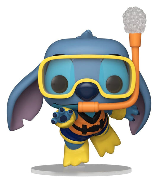 Funko POP! Snorkeling Stitch from Lilo & Stitch in mask, snorkel and flippers