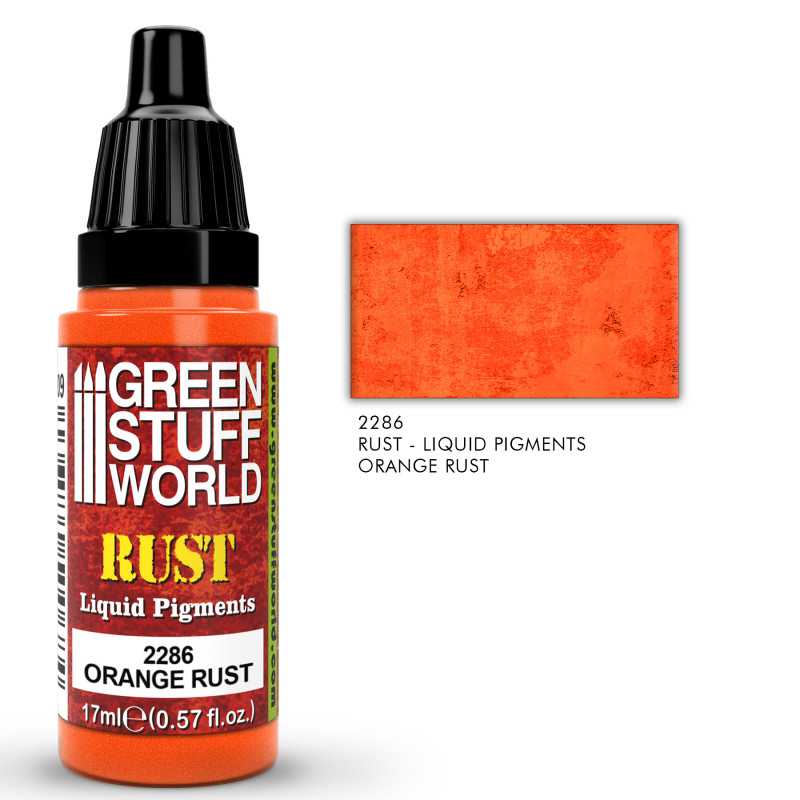 Green Stuff World Liquid Pigments ORANGE RUST - Loaded Dice Barry Vale of Glamorgan CF64 3HD