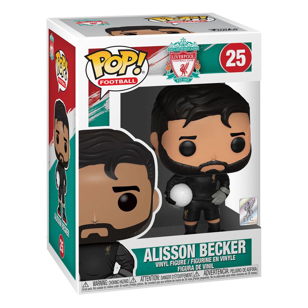 Funko Pop! Football Liverpool F.C. Alisson Becker vinyl figure 25 in its window box packaging