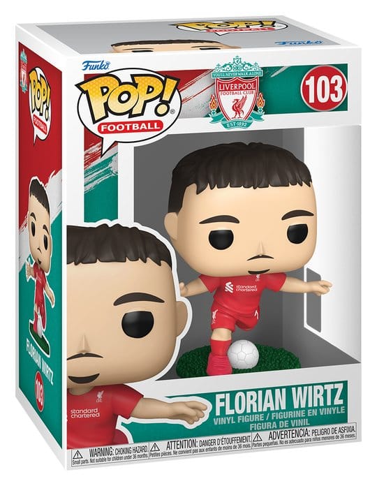 Funko POP! Football Liverpool F.C. Florian Wirtz vinyl figure in window box, number 103