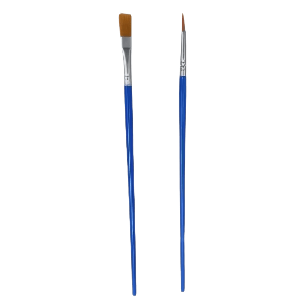 2pcs Flat & Thin Paintbrush Set - Loaded Dice