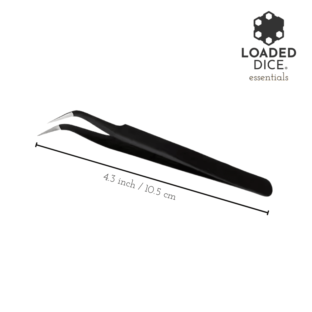 Precision Black Metal Tweezers - Loaded Dice