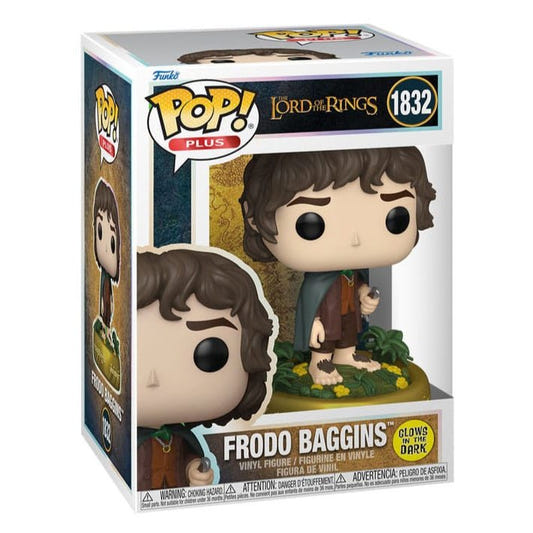 Funko POP! Frodo Baggins 1832 Lord of the Rings vinyl figure in window box, glow-in-the-dark