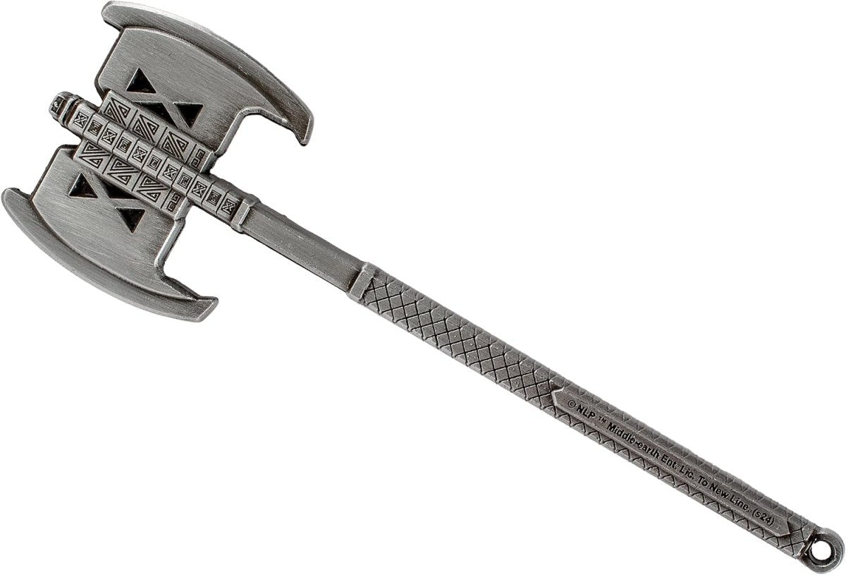 Lord of the Rings Gimli's Axe bottle opener in solid metal with double-bladed head