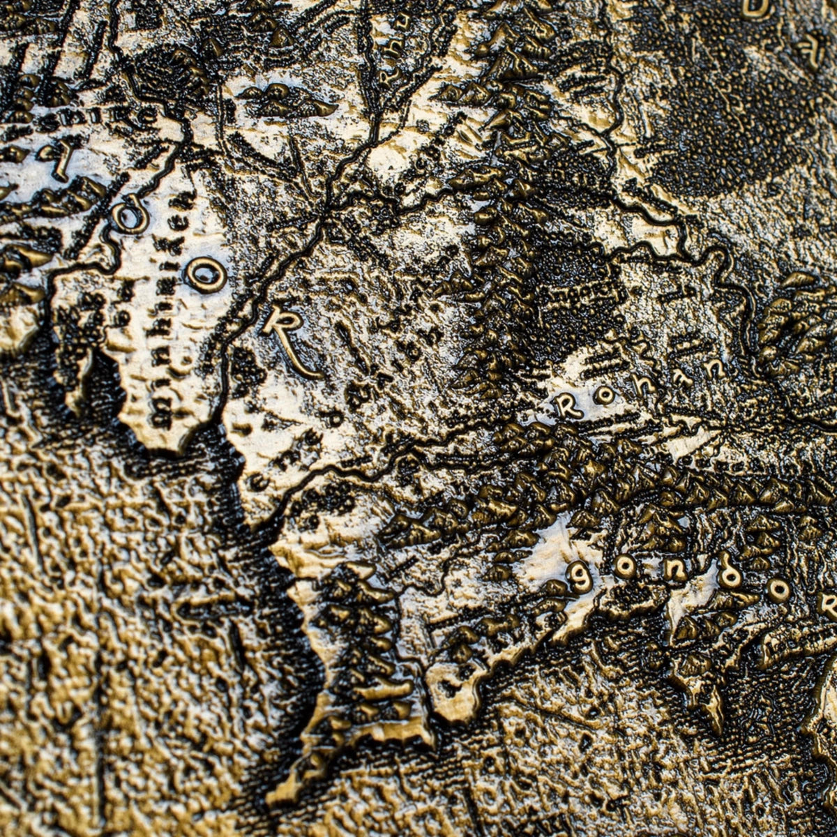 Lord of the Rings Middle Earth Metal Map - Loaded Dice