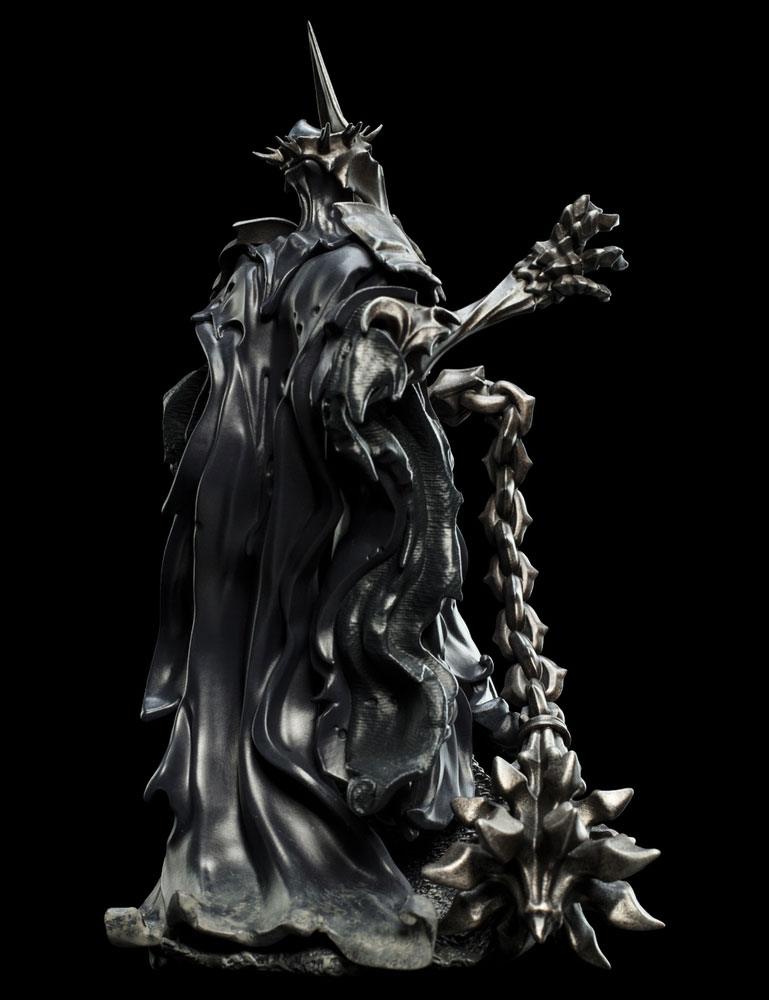 Witch-King Mini Epics figure by Weta Workshop, side view of his robes and hanging flail