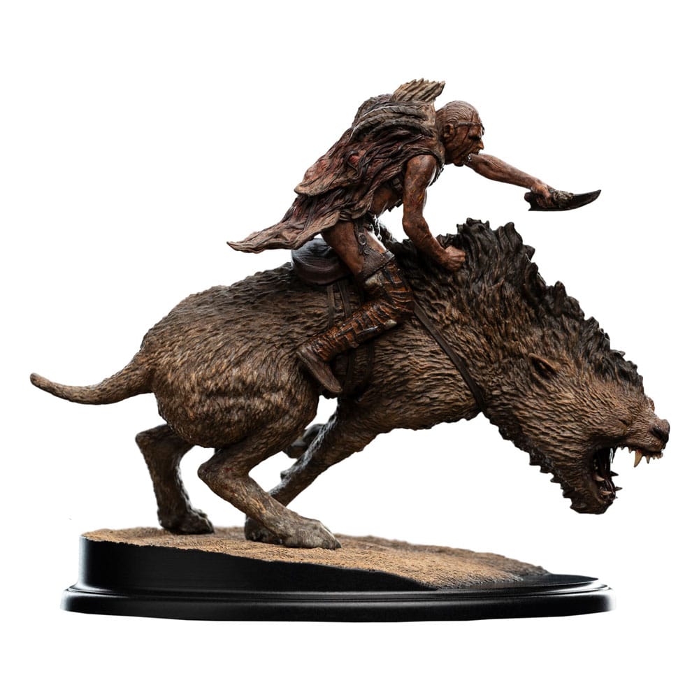 Weta Workshop Sharkû on Warg mini statue, left side view