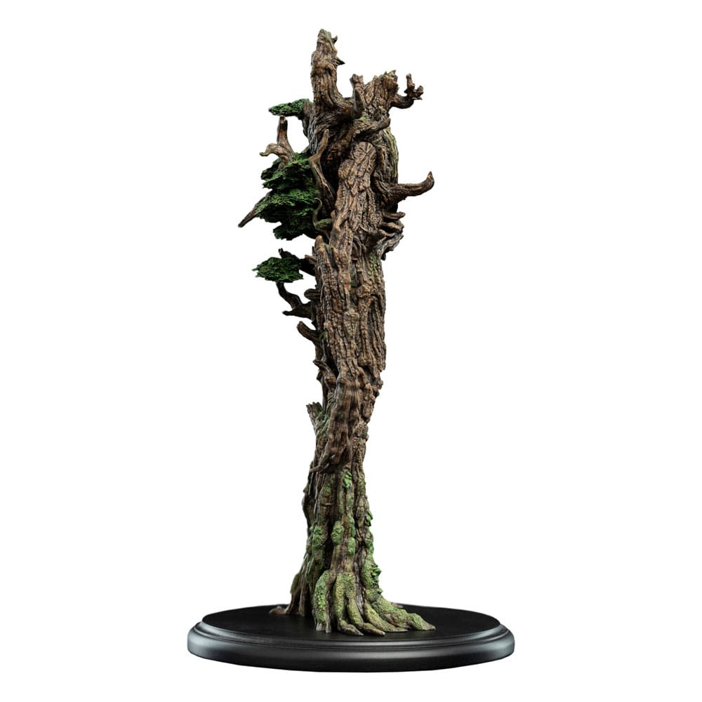 Treebeard mini statue by Weta Workshop, side profile of the tall bark-covered Ent