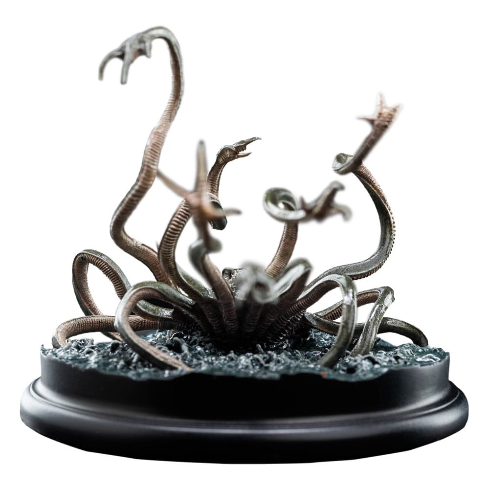 Weta Workshop Lord of the Rings Watcher in the Water mini statue, front view on round base