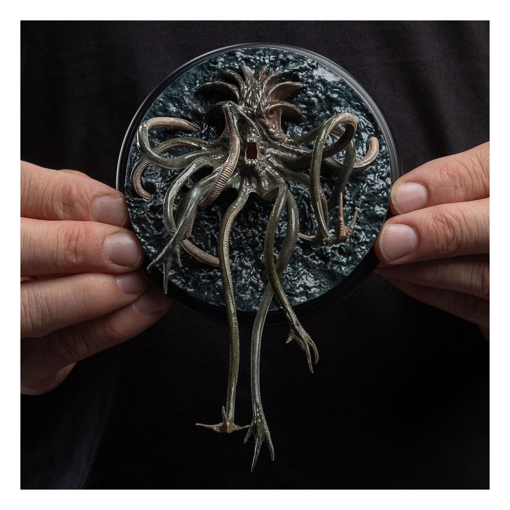 Lord of the Rings Watcher in the Water mini statue held in two hands to show its size