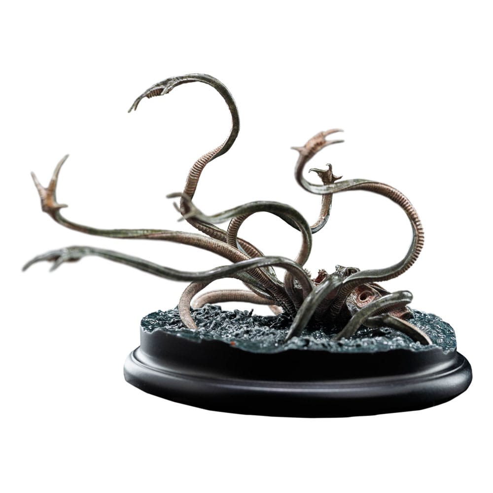 Watcher in the Water mini statue low side view with tentacles lunging out