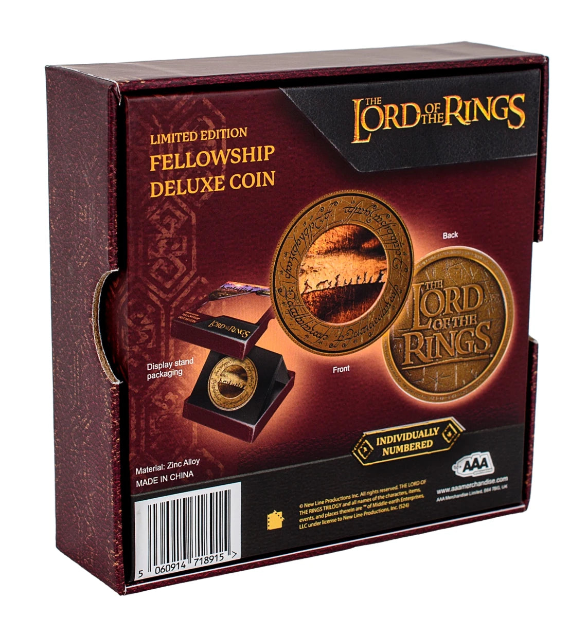 Lord of the Rings The Fellowship Limited Edition Deluxe coin