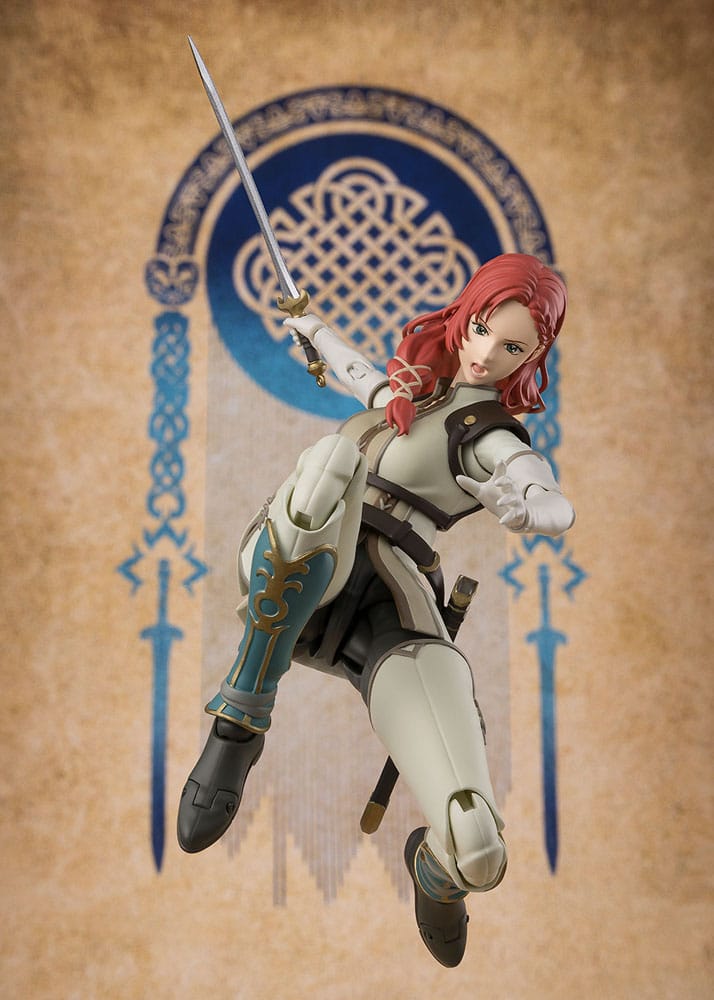 S.H.Figuarts Hera Shieldmaiden of Rohan figure leaping forward with sword overhead