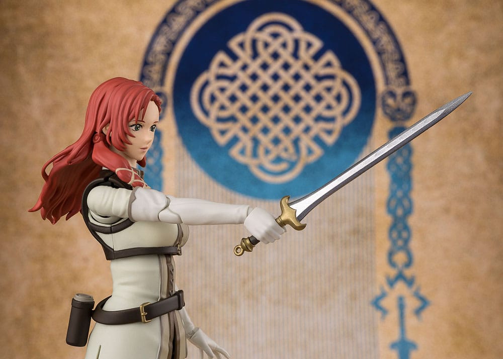 S.H.Figuarts Hera Shieldmaiden of Rohan figure thrusting her sword, waist-up view