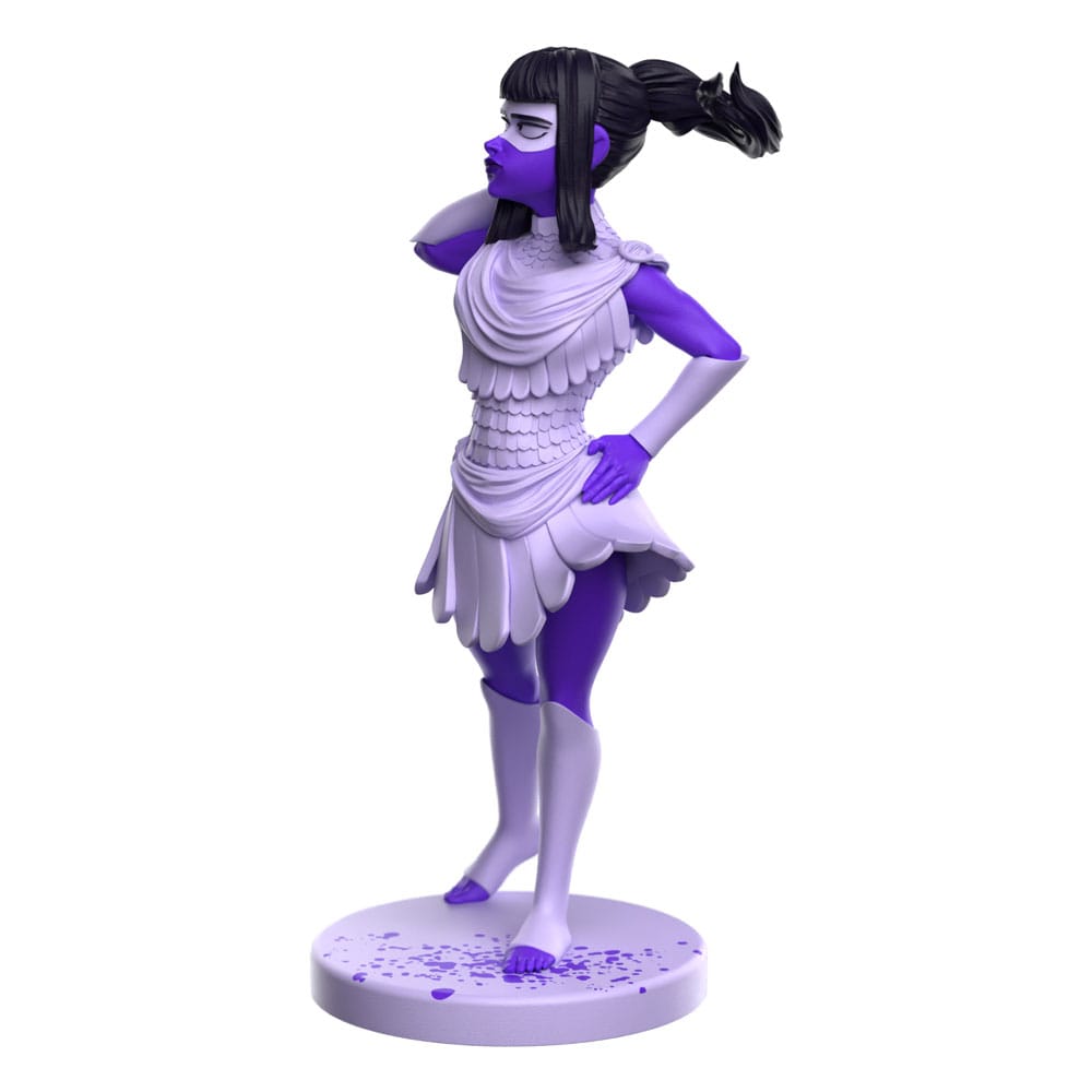 Weta Workshop Lore Olympus Artemis figure, three-quarter view with windswept ponytail