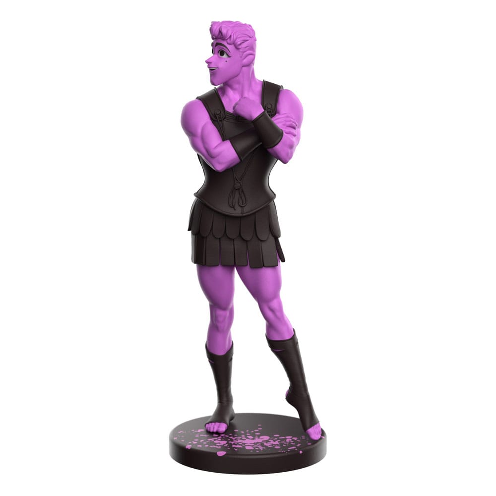 Weta Workshop Lore Olympus Eros figure, front view in black tunic and boots