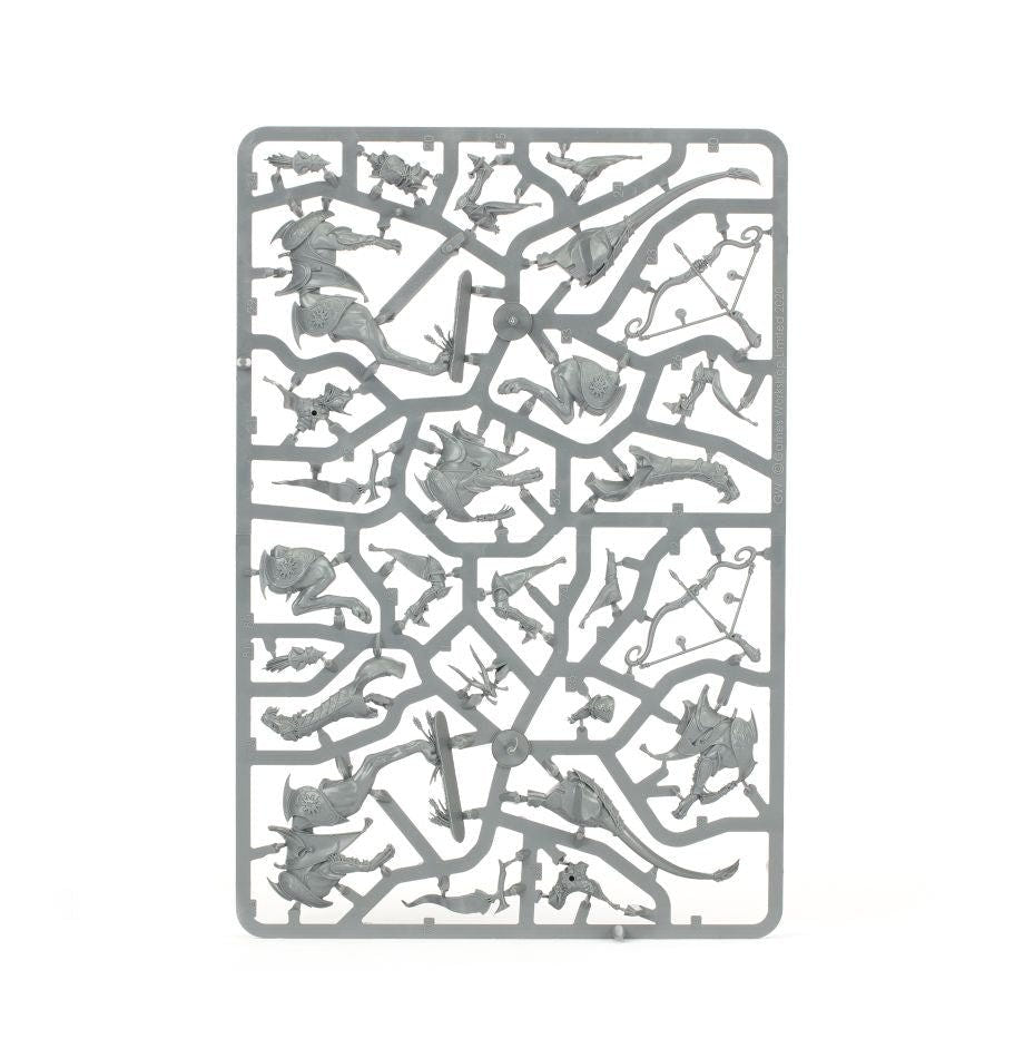 Lumineth Hurakan Windchargers unpainted plastic sprue, frame 1 of 3