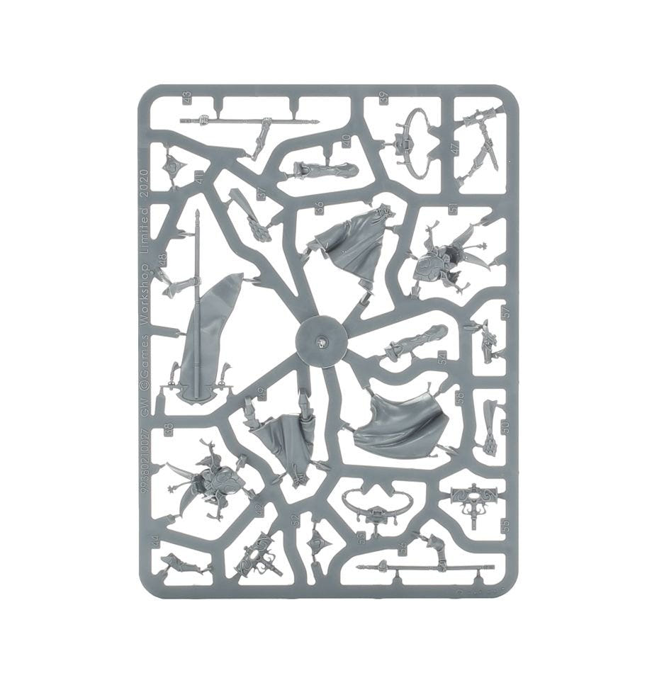 Lumineth Realm-Lords Alarith Stoneguard unpainted plastic sprue, frame 3 of 3