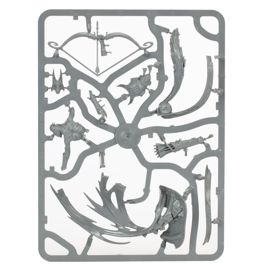 Lumineth Realm-Lords: Sevireth Lord of Seven Winds sprue contents - Loaded Dice