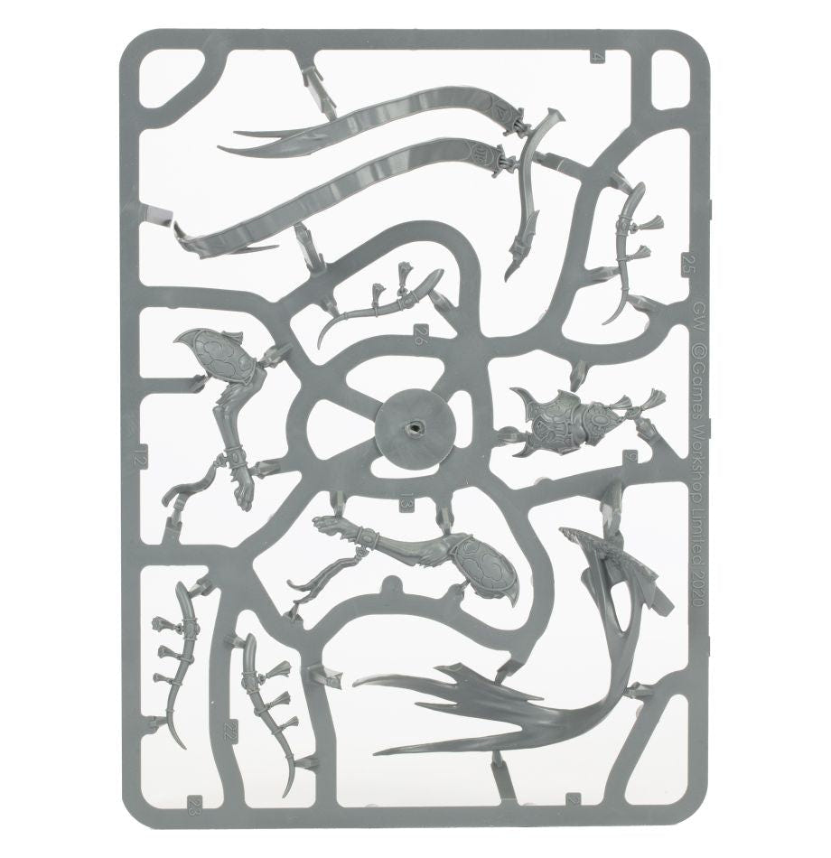 Lumineth Realm-Lords Sevireth unpainted plastic sprue, frame 2 of 3