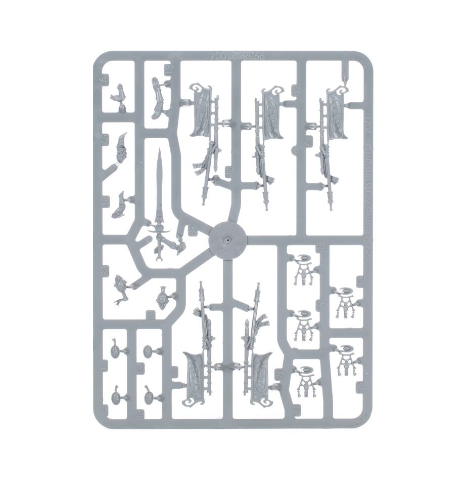 Lumineth Realm-Lords: Vanari Bladelords sprue contents - Loaded Dice