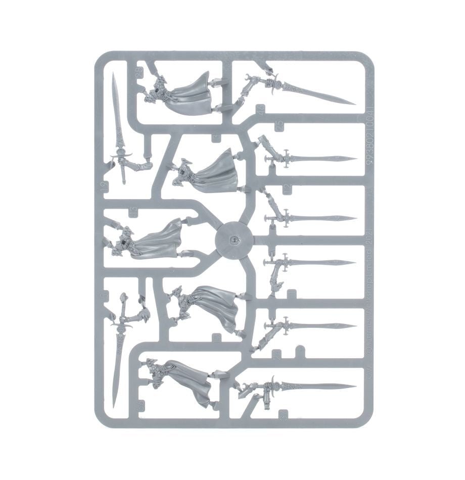 Lumineth Realm-Lords: Vanari Bladelords sprue contents - Loaded Dice
