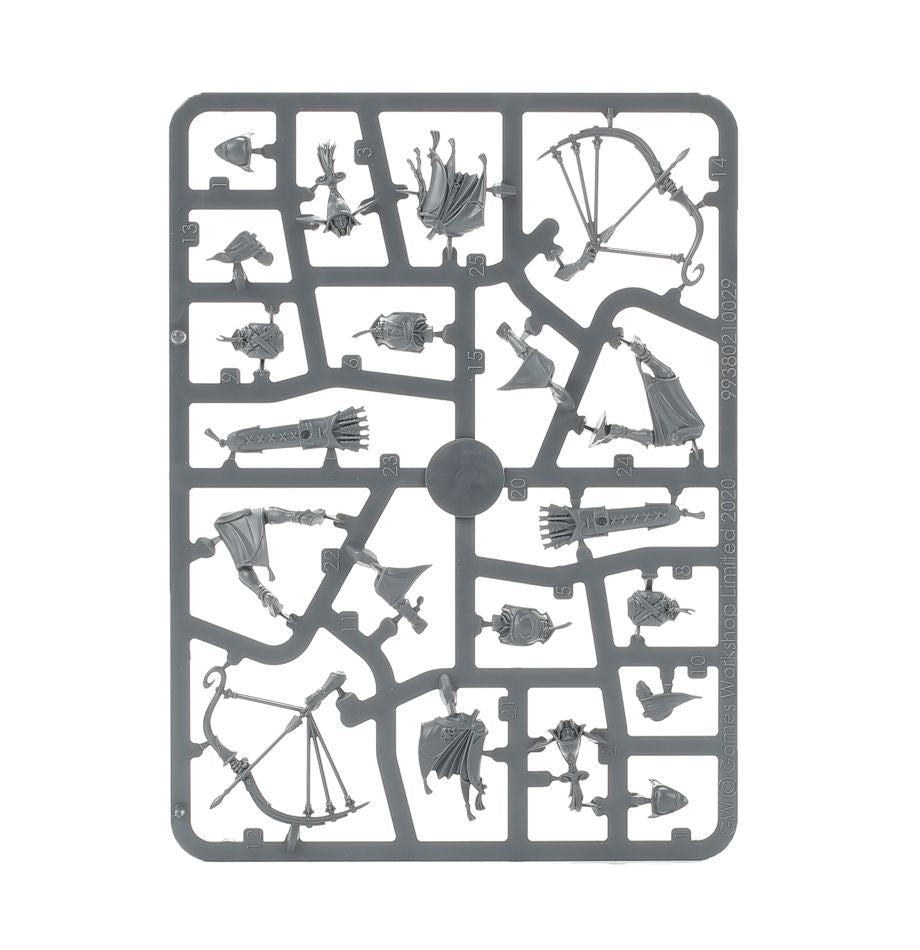 Lumineth Realmlords: Vanari Auralan Sentinels sprue contents - Loaded Dice