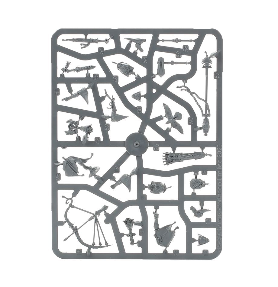 Lumineth Realmlords: Vanari Auralan Sentinels sprue contents - Loaded Dice